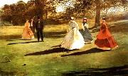 Winslow Homer Croquet Players painting